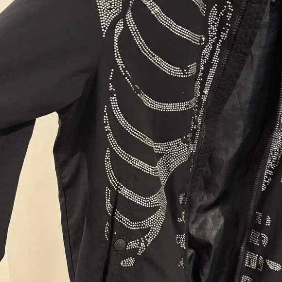 Pull&Bear Black Jacket with Silver Accents - Picture 3 of 14